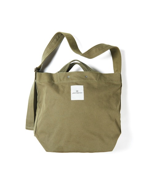 uniform experiment（ユニフォームエクスペリメント）の「UE NAVY 2WAY SHOULDER BAG（ショルダーバッグ・メンズ・カーキ/オフホワイト・FREE）」の7枚目の写真