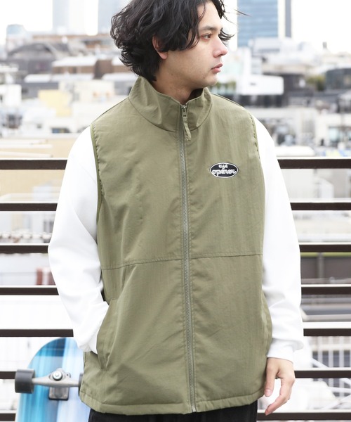 ８(eight)（エイト）の「ナイロンジップベスト（ベスト・メンズ・カーキ/ブラック/グレー・LARGE/MEDIUM）」の3枚目の写真