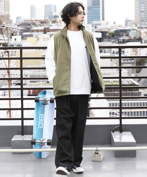 ８(eight)（エイト）の「ナイロンジップベスト（ベスト・メンズ・カーキ/ブラック/グレー・LARGE/MEDIUM）」の21枚目の写真