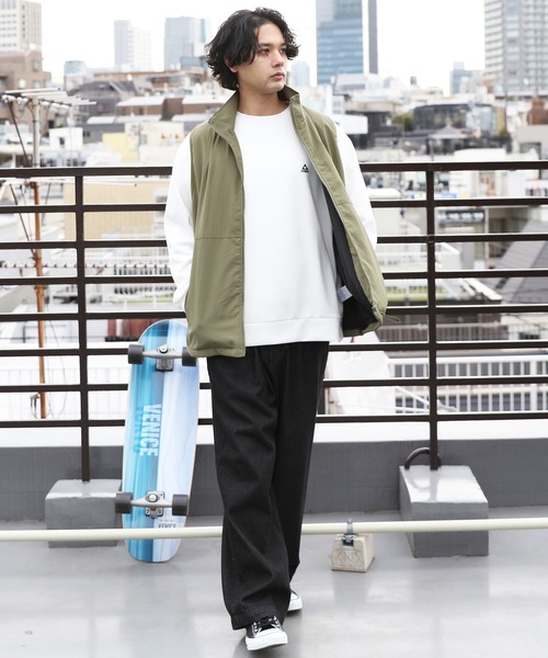 ８(eight)（エイト）の「ナイロンジップベスト（ベスト・メンズ・カーキ/ブラック/グレー・LARGE/MEDIUM）」の20枚目の写真