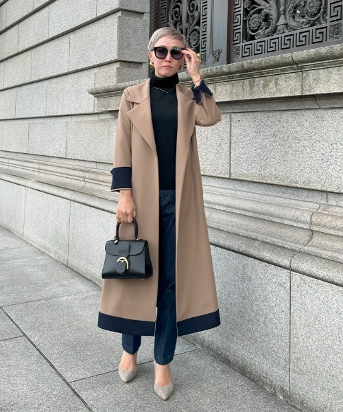 JENNE（ジェンヌ）の「オードリーフレアトレンチコート（トレンチ