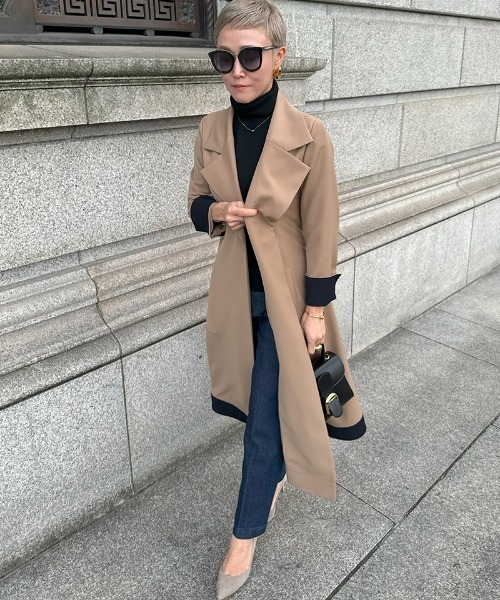 極上美品 JENNE ジェンヌ オードリーフレアトレンチコート JENNE（ジェンヌ）の「オードリーフレアトレンチコート