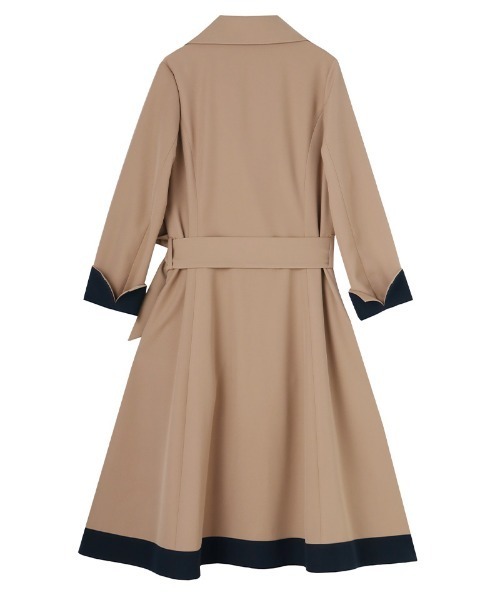 オードリーフレアトレンチコート ベージュ Lサイズ オードリーフレアトレンチコート｜JENNE(ジェンヌ)公式通販