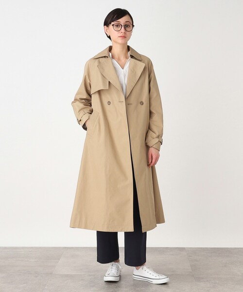 THE SHOP TK （ザ ショップ ティーケー ）の「◆ベーシックトレンチコート【手洗い可】（トレンチコート・レディース・ベージュ/グリーン系/グリーン系5・12/13）」の22枚目の写真