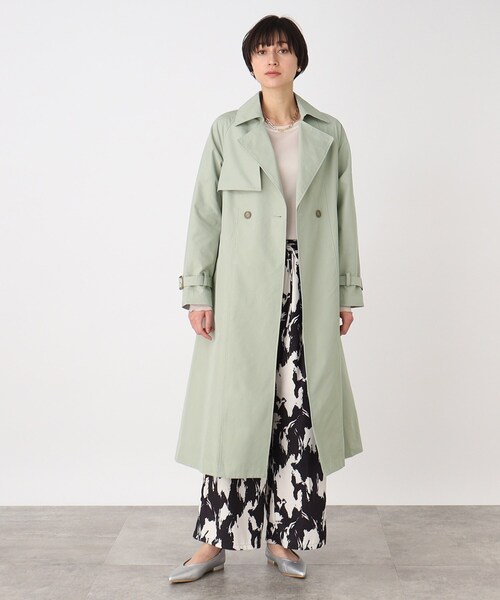 THE SHOP TK （ザ ショップ ティーケー ）の「◆ベーシックトレンチコート【手洗い可】（トレンチコート・レディース・ベージュ/グリーン系/グリーン系5・12/13）」の13枚目の写真