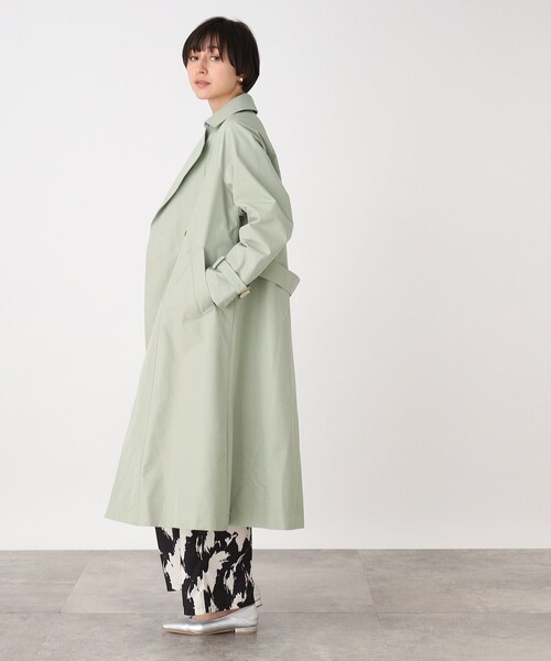 THE SHOP TK （ザ ショップ ティーケー ）の「◆ベーシックトレンチコート【手洗い可】（トレンチコート・レディース・ベージュ/グリーン系/グリーン系5・12/13）」の12枚目の写真