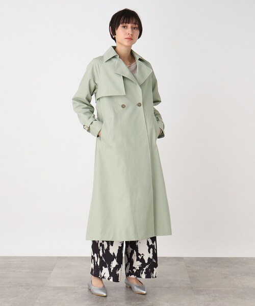 THE SHOP TK （ザ ショップ ティーケー ）の「◆ベーシックトレンチコート【手洗い可】（トレンチコート・レディース・ベージュ/グリーン系/グリーン系5・12/13）」の10枚目の写真