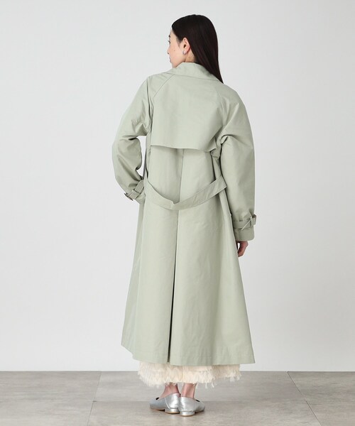 THE SHOP TK （ザ ショップ ティーケー ）の「◆ベーシックトレンチコート【手洗い可】（トレンチコート・レディース・ベージュ/グリーン系/グリーン系5・12/13）」の6枚目の写真