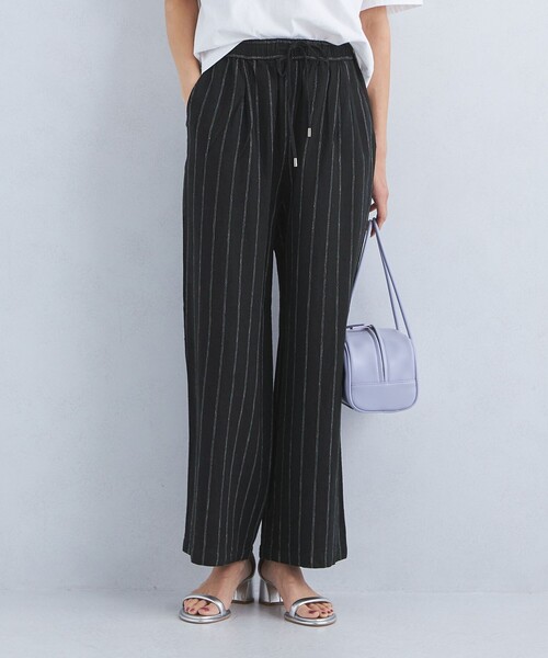 green label relaxing（グリーンレーベルリラクシング）の「［size SHORT/TALLあり］BREEZE LINEN ブリーズリネン ワイド パンツ（その他パンツ・レディース・ケリー/その他1/その他2/ブラック/その他3/ベージュ/レッド・SHORT/34/36/38/40/42/TALL/44）」の8枚目の写真