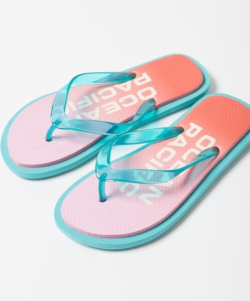 Ocean Pacific（オーシャンパシフィック）の「【OP/オーピー】キッズロゴビーチサンダル（サンダル・キッズ・パープル/ミント・18/20/22/24）」の5枚目の写真