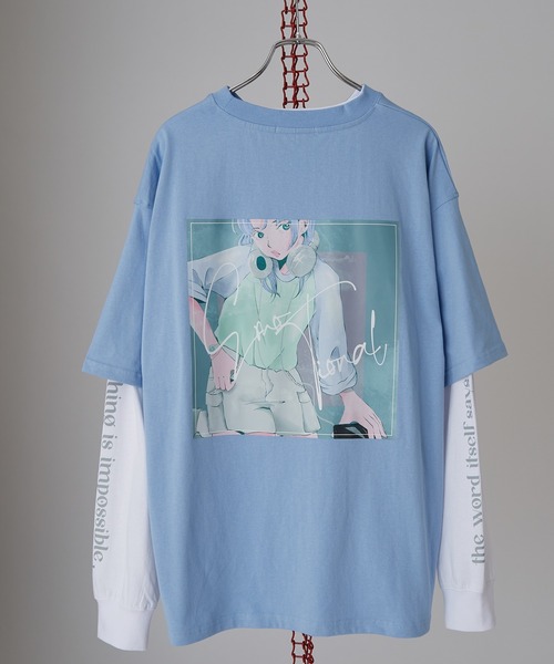 improves(インプローブス)の「デジタルプリント 半袖&長袖 アンサンブル Tシャツ(Tシャツ/カットソー・メンズ・ブルー/ブラック/ホワイト・MEDIUM/LARGE)」の21枚目の写真