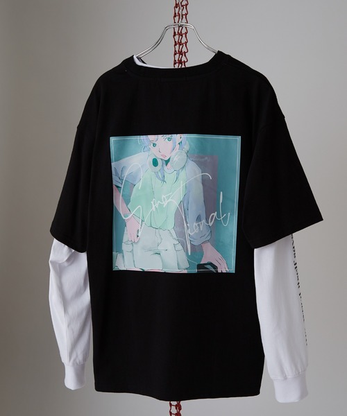 improves(インプローブス)の「デジタルプリント 半袖&長袖 アンサンブル Tシャツ(Tシャツ/カットソー・メンズ・ブルー/ブラック/ホワイト・MEDIUM/LARGE)」の19枚目の写真