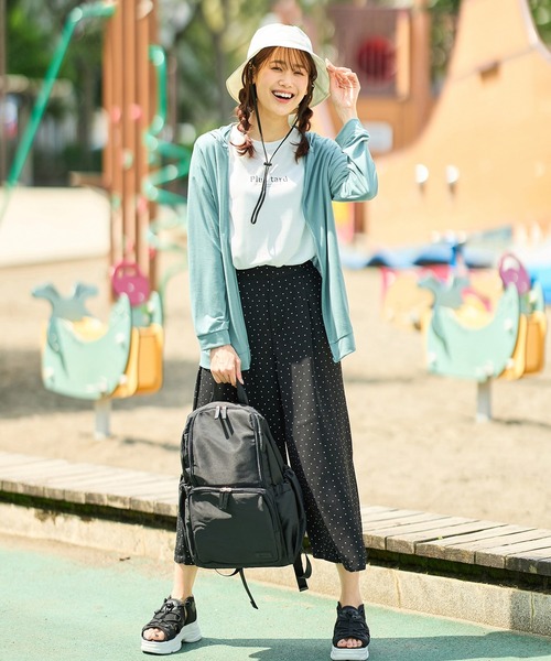 Honeys（ハニーズ）の「多機能マザーズリュック 機能性多ポケットリュック（バックパック/リュック・レディース・ブラック/ベージュ・FREE）」の11枚目の写真