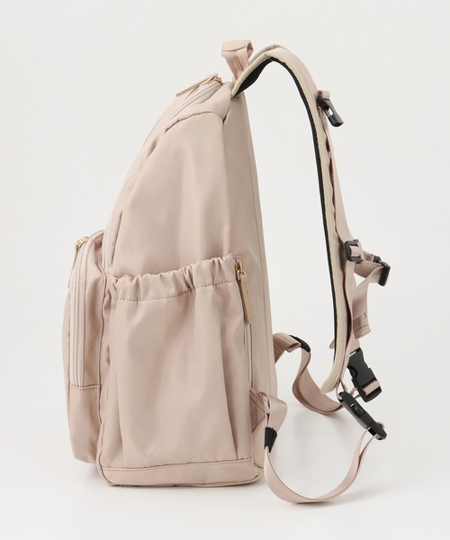 Honeys（ハニーズ）の「多機能マザーズリュック 機能性多ポケットリュック（バックパック/リュック・レディース・ブラック/ベージュ・FREE）」の16枚目の写真