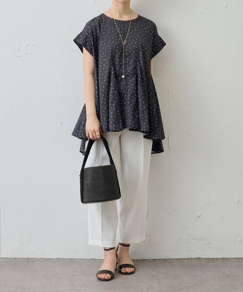 BEARDSLEY（ビアズリー）の「【洗える】ストレッチストレートパンツ（その他パンツ・レディース・ホワイト/ブラック・FREE）」の18枚目の写真