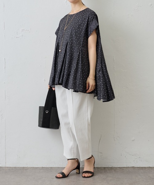 BEARDSLEY（ビアズリー）の「【洗える】ストレッチストレートパンツ（その他パンツ・レディース・ホワイト/ブラック・FREE）」の19枚目の写真