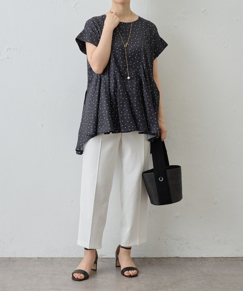 BEARDSLEY（ビアズリー）の「【洗える】ストレッチストレートパンツ（その他パンツ・レディース・ホワイト/ブラック・FREE）」の22枚目の写真