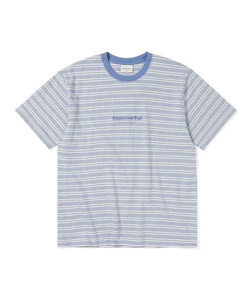 thisisneverthat（ディスイズネバーザット）の「Micro Striped Tee（Tシャツ/カットソー・メンズ・ピンク系その他/ネイビー/ブルー系その他/ブラウン・XL/S/M/L）」の3枚目の写真