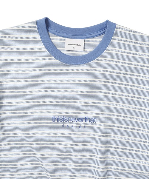 thisisneverthat（ディスイズネバーザット）の「Micro Striped Tee（Tシャツ/カットソー・メンズ・ピンク系その他/ネイビー/ブルー系その他/ブラウン・XL/S/M/L）」の12枚目の写真