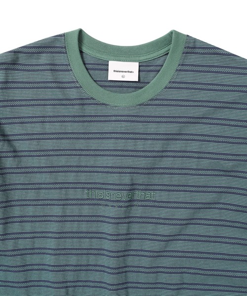 thisisneverthat（ディスイズネバーザット）の「Micro Striped Tee（Tシャツ/カットソー・メンズ・ピンク系その他/ネイビー/ブルー系その他/ブラウン・XL/S/M/L）」の8枚目の写真