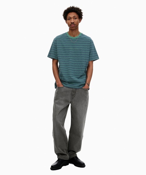 thisisneverthat（ディスイズネバーザット）の「Micro Striped Tee（Tシャツ/カットソー・メンズ・ピンク系その他/ネイビー/ブルー系その他/ブラウン・XL/S/M/L）」の10枚目の写真