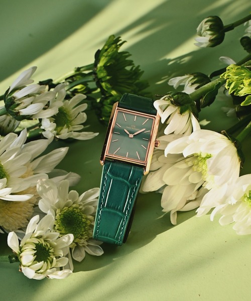 BOUND BLACK CROCODILE GOLD レディース腕時計 本革（アナログ腕時計