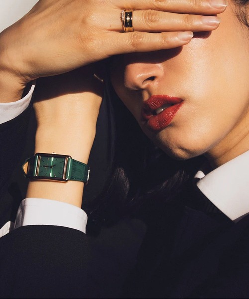 セール】BOUND BLACK CROCODILE GOLD レディース腕時計 本革（アナログ