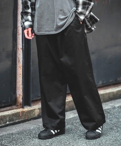 SIDEWAY STANCE(サイドウェイスタンス)の「【SIDEWAY STANCE】ワイド チノパンツ(チノパンツ・メンズ・ブラック/ベージュ/ネイビー/スミクロ/ホワイト・MEDIUM/LARGE)」の11枚目の写真