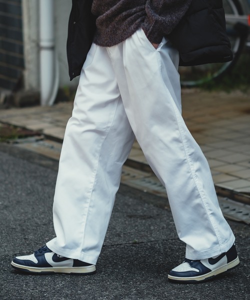 SIDEWAY STANCE(サイドウェイスタンス)の「【SIDEWAY STANCE】ワイド チノパンツ(チノパンツ・メンズ・ブラック/ベージュ/ネイビー/スミクロ/ホワイト・MEDIUM/LARGE)」の7枚目の写真