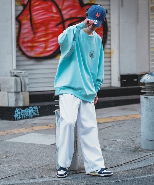 SIDEWAY STANCE(サイドウェイスタンス)の「【SIDEWAY STANCE】ワイド チノパンツ(チノパンツ・メンズ・ブラック/ベージュ/ネイビー/スミクロ/ホワイト・MEDIUM/LARGE)」の9枚目の写真