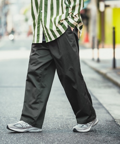 SIDEWAY STANCE(サイドウェイスタンス)の「【SIDEWAY STANCE】ワイド チノパンツ(チノパンツ・メンズ・ブラック/ベージュ/ネイビー/スミクロ/ホワイト・MEDIUM/LARGE)」の17枚目の写真