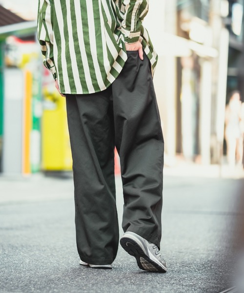 SIDEWAY STANCE(サイドウェイスタンス)の「【SIDEWAY STANCE】ワイド チノパンツ(チノパンツ・メンズ・ブラック/ベージュ/ネイビー/スミクロ/ホワイト・MEDIUM/LARGE)」の18枚目の写真