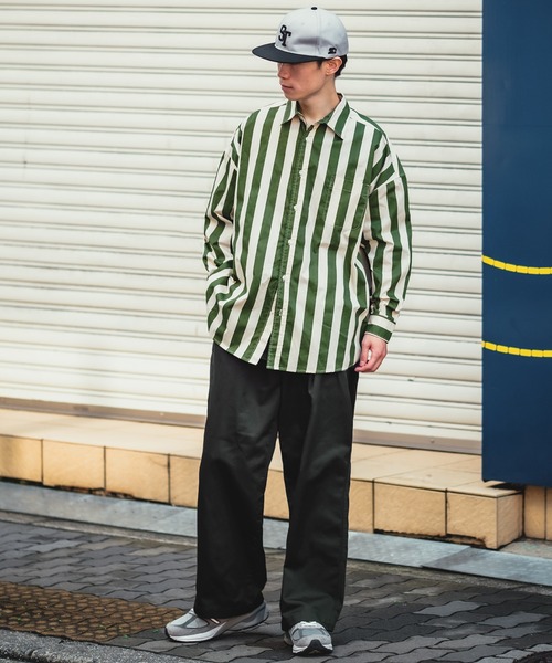 SIDEWAY STANCE(サイドウェイスタンス)の「【SIDEWAY STANCE】ワイド チノパンツ(チノパンツ・メンズ・ブラック/ベージュ/ネイビー/スミクロ/ホワイト・MEDIUM/LARGE)」の19枚目の写真