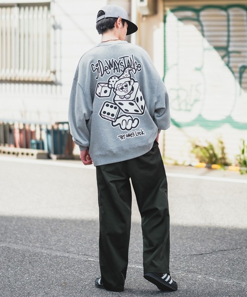 SIDEWAY STANCE(サイドウェイスタンス)の「【SIDEWAY STANCE】ワイド チノパンツ(チノパンツ・メンズ・ブラック/ベージュ/ネイビー/スミクロ/ホワイト・MEDIUM/LARGE)」の20枚目の写真