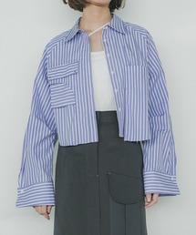 アシメポケットショートシャツ