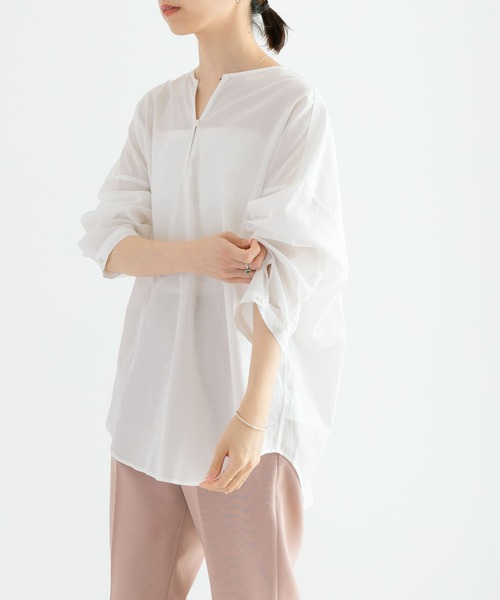 URBAN RESEARCH - 【URBAN RESEARCH】BACKリボンオーバーゆるっとシャツ ユニセックス』シシュウポンチロングTシャツ[AAA4-11C014