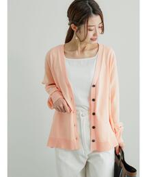 Te chichi | 12G天竺Vネックミドルカーディガン(カーディガン/ボレロ)