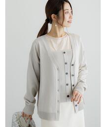 Te chichi | 12G天竺Vネックミドルカーディガン(カーディガン/ボレロ)