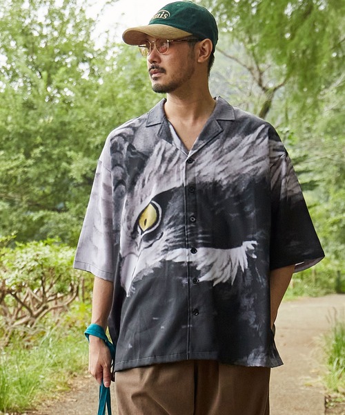 カヤ（カヤ）の「【カヤ】獣面相メンズシャツ（シャツ/ブラウス・メンズ・その他1/その他2/その他3/その他4・FREE）」の4枚目の写真