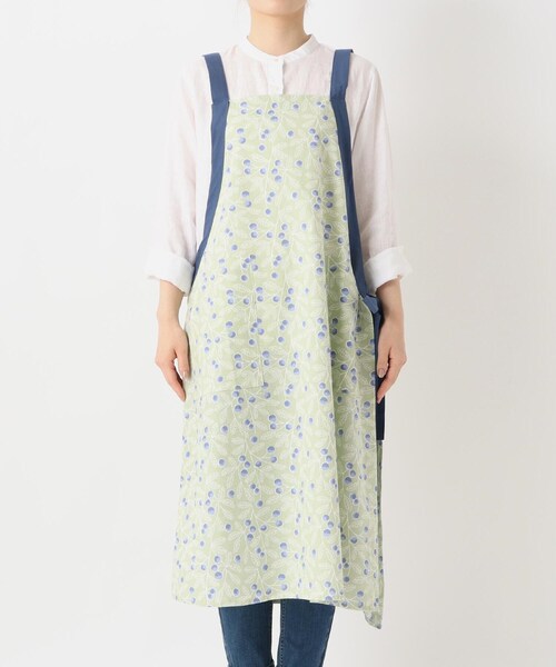 212 KITCHEN STORE（トゥワントゥキッチンストア）の「アイビーフラワーエプロン BL（エプロン・レディース・その他・00）」の2枚目の写真