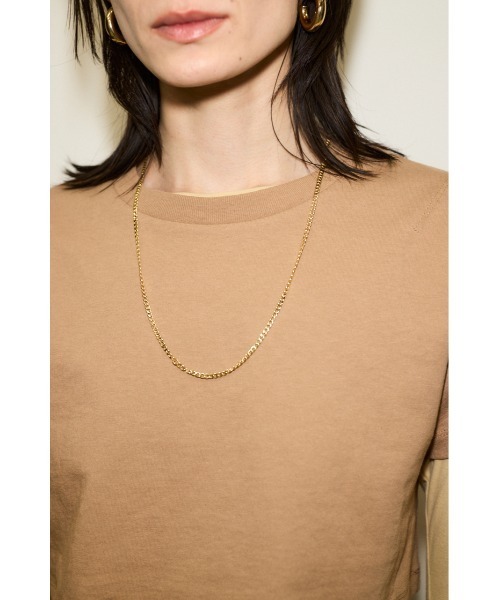 THROW by SLY(スローバイスライ)の「THROW 2P LAYERED TOPS ツーピー レイヤード トップス(Tシャツ/カットソー・レディース・ベージュ/ブラック・FREE)」の6枚目の写真