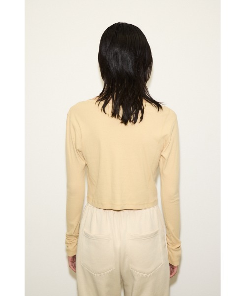 THROW by SLY(スローバイスライ)の「THROW 2P LAYERED TOPS ツーピー レイヤード トップス(Tシャツ/カットソー・レディース・ベージュ/ブラック・FREE)」の12枚目の写真