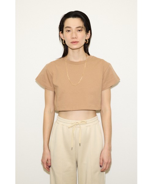 THROW by SLY(スローバイスライ)の「THROW 2P LAYERED TOPS ツーピー レイヤード トップス(Tシャツ/カットソー・レディース・ベージュ/ブラック・FREE)」の13枚目の写真