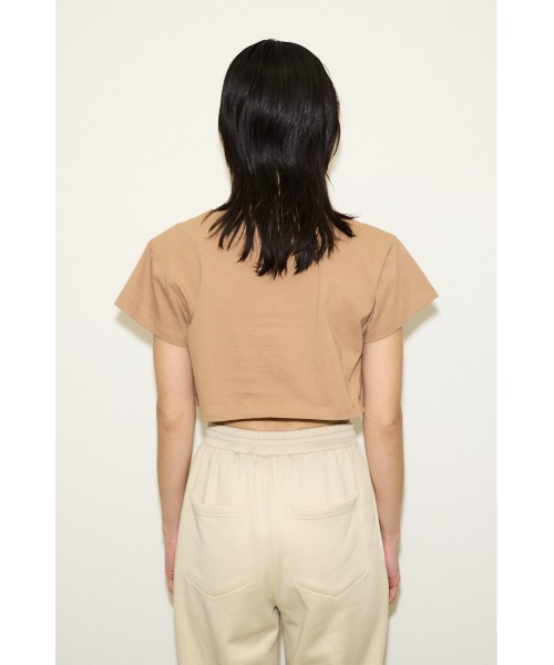 THROW by SLY(スローバイスライ)の「THROW 2P LAYERED TOPS ツーピー レイヤード トップス(Tシャツ/カットソー・レディース・ベージュ/ブラック・FREE)」の14枚目の写真