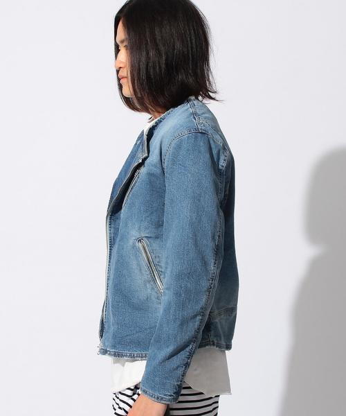 MONKEY TIME（モンキータイム）の「＜monkey time＞∴ SV S/DNM NO/CLR W/RDS/アウター（デニムジャケット・メンズ・ライトブルー/コバルトブルー・MEDIUM/X-LARGE/LARGE/SMALL）」の5枚目の写真