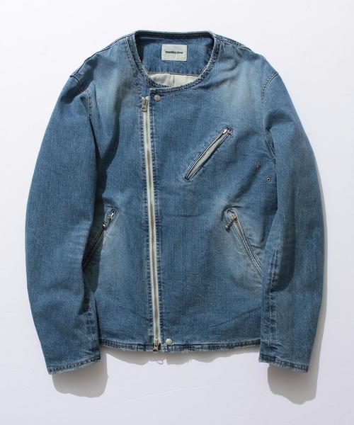 MONKEY TIME（モンキータイム）の「＜monkey time＞∴ SV S/DNM NO/CLR W/RDS/アウター（デニムジャケット・メンズ・ライトブルー/コバルトブルー・MEDIUM/X-LARGE/LARGE/SMALL）」の16枚目の写真