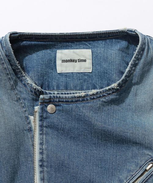 MONKEY TIME（モンキータイム）の「＜monkey time＞∴ SV S/DNM NO/CLR W/RDS/アウター（デニムジャケット・メンズ・ライトブルー/コバルトブルー・MEDIUM/X-LARGE/LARGE/SMALL）」の17枚目の写真