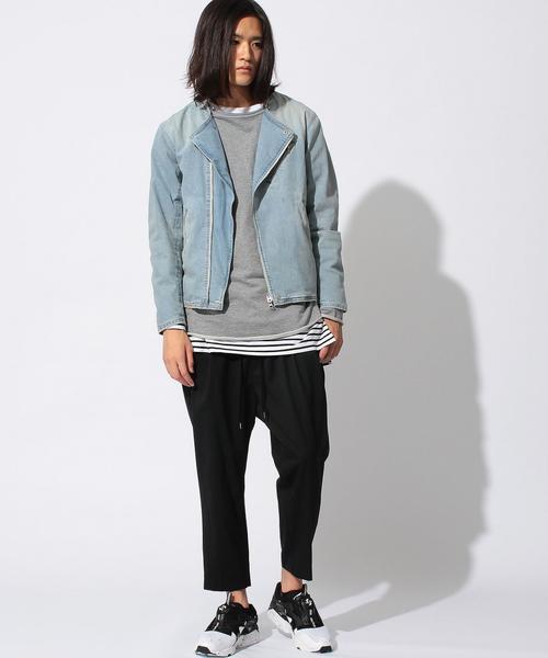 MONKEY TIME（モンキータイム）の「＜monkey time＞∴ SV S/DNM NO/CLR W/RDS/アウター（デニムジャケット・メンズ・ライトブルー/コバルトブルー・MEDIUM/X-LARGE/LARGE/SMALL）」の12枚目の写真