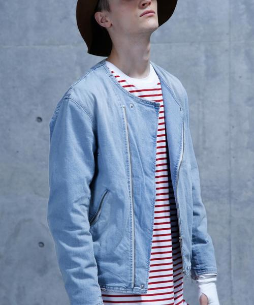 MONKEY TIME（モンキータイム）の「＜monkey time＞∴ SV S/DNM NO/CLR W/RDS/アウター（デニムジャケット・メンズ・ライトブルー/コバルトブルー・MEDIUM/X-LARGE/LARGE/SMALL）」の13枚目の写真