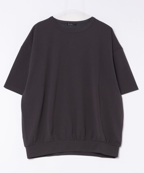 Bling Leads（ブリングリーズ）の「【Bl】【Bling Leads】梨地　オーバーサイズクルーネックTシャツ（Tシャツ/カットソー・メンズ・チャコールグレー/グレイッシュベージュ/オフホワイト・LARGE/MEDIUM）」の9枚目の写真